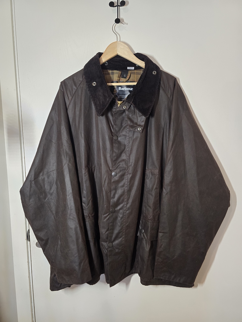 Barbour Men's Classic Waxed Cotton Jacket - Dark Brown